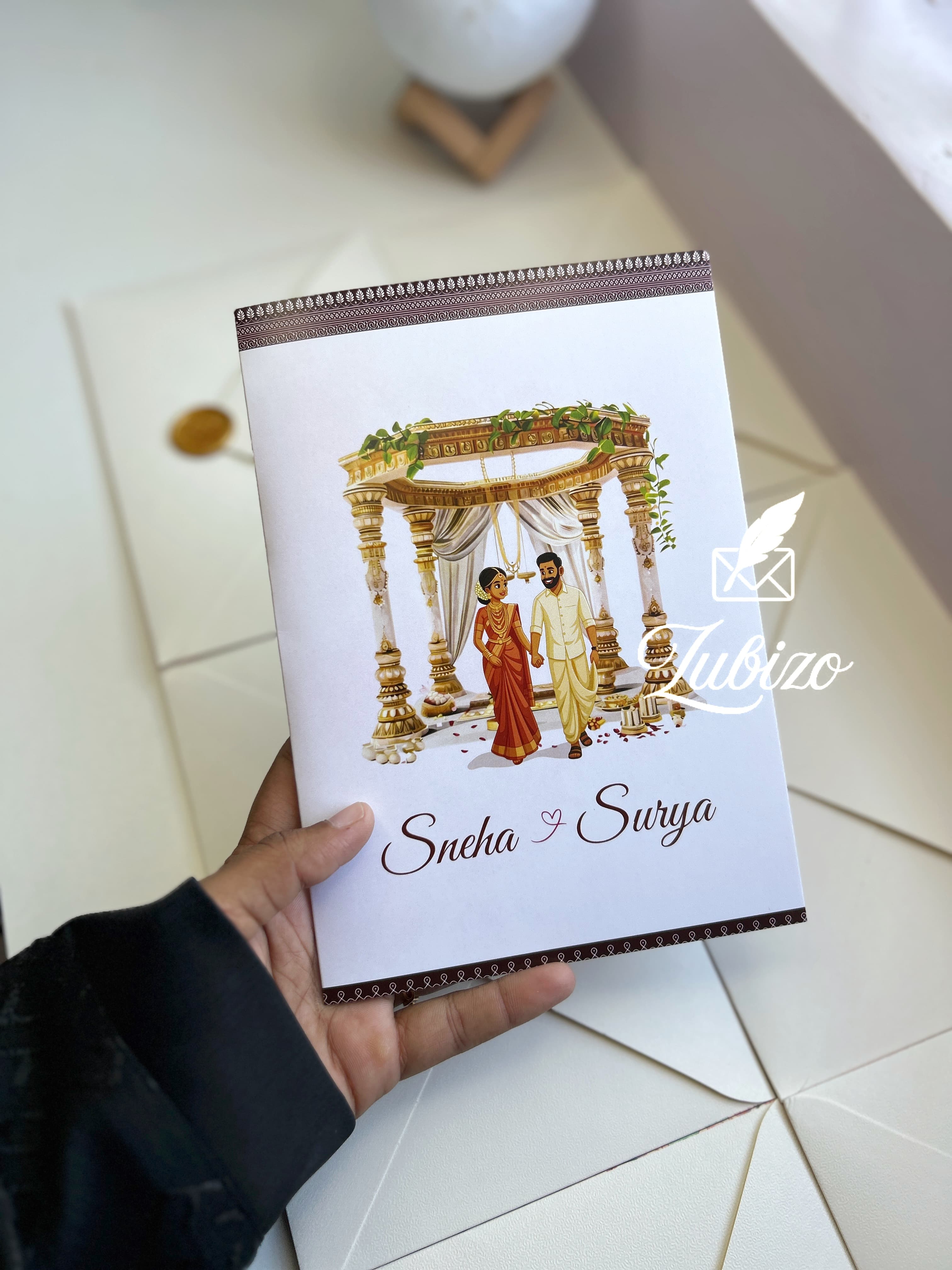 Modern in Traditional Invitation