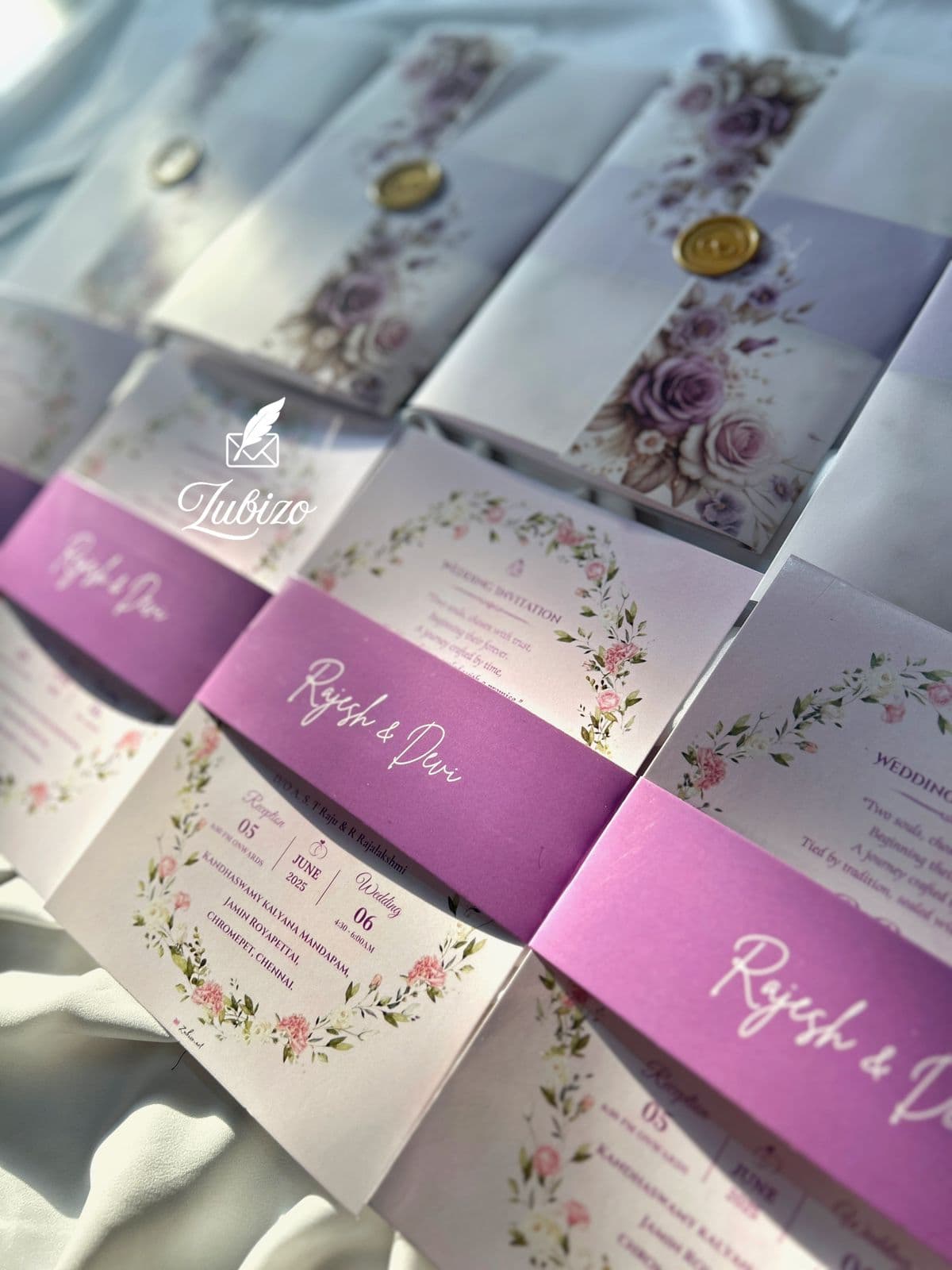 Lavender Bloom Invite