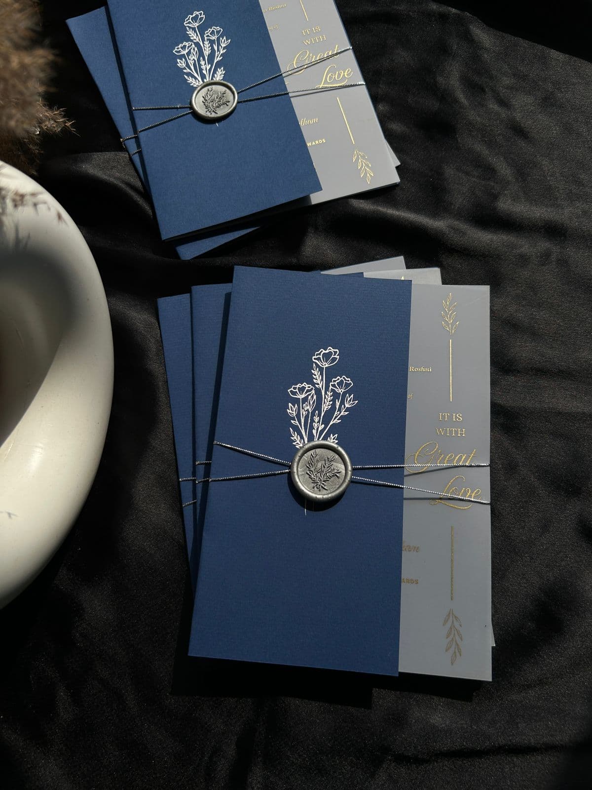 Midnight Bloom Invitation