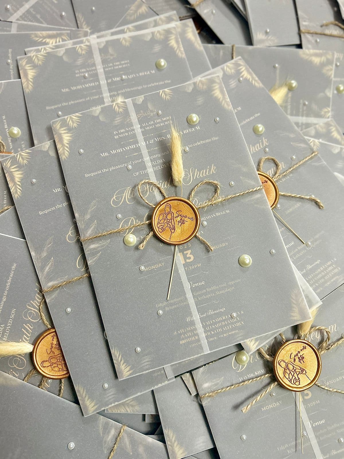 Pearl Frost Signature Invitation