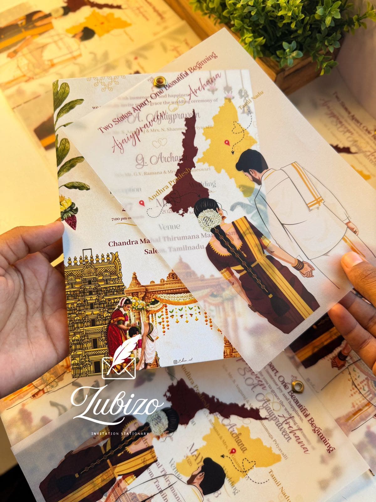 Heritage Journey Vellum Invitation