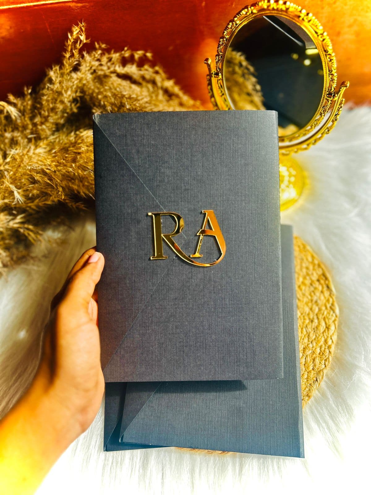 Classic Monogram Envelope Invitation
