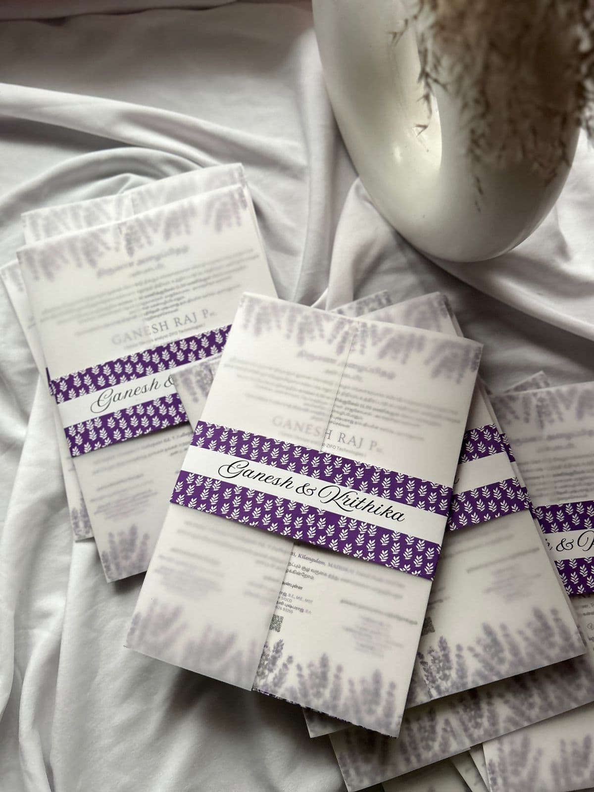Lavender Frost Invitation
