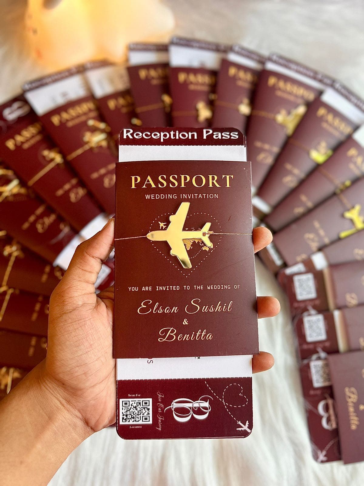 Passport Boarding Pass Invitation