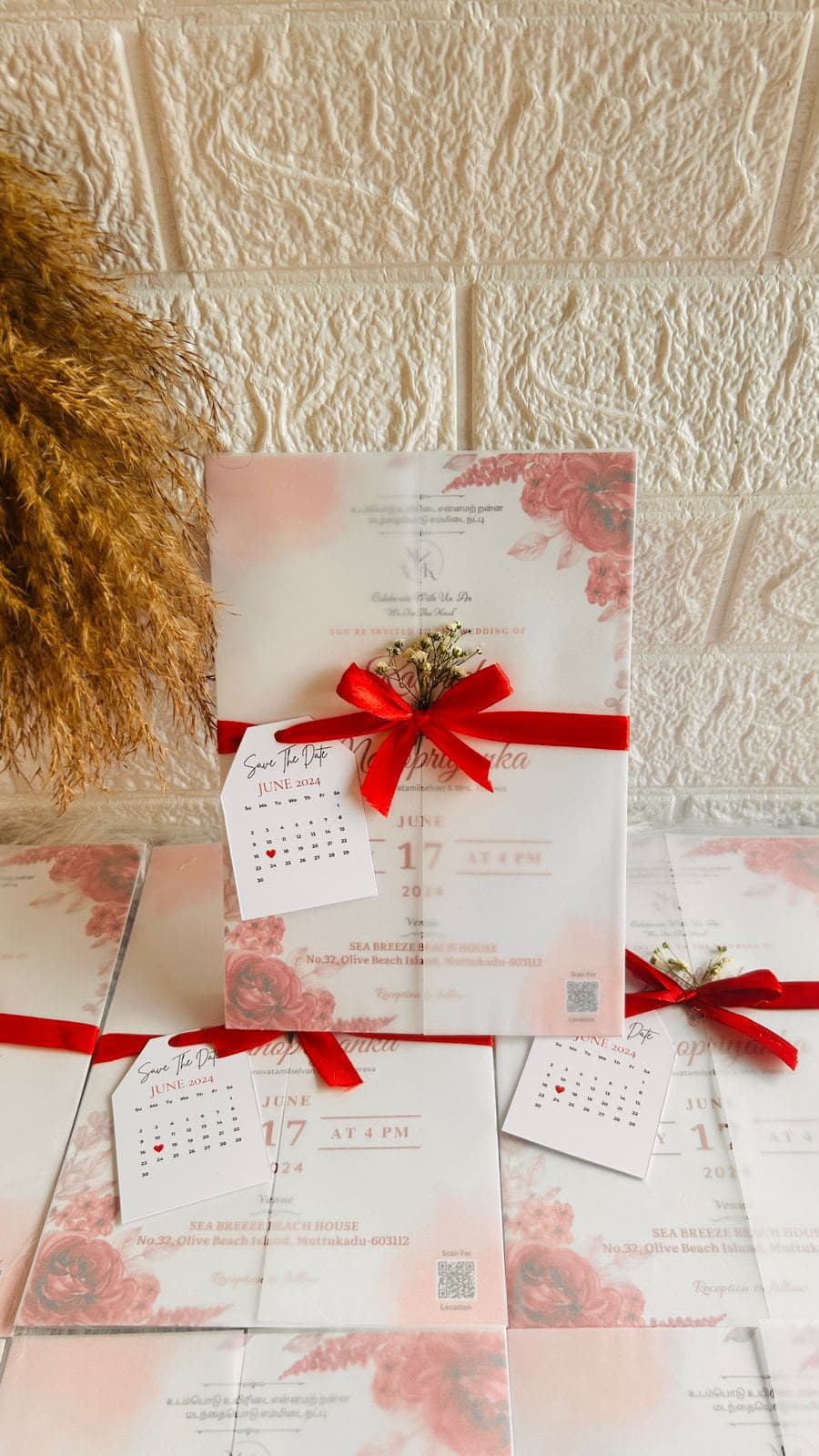 Floral Save The Date Invitation
